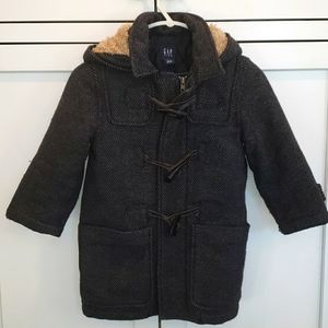 Wool toggle coat